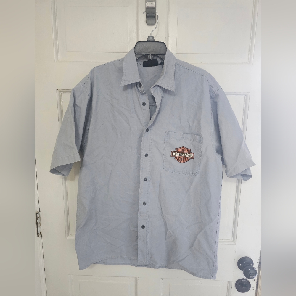Vintage Harley Davidson Button Up Shirt XL